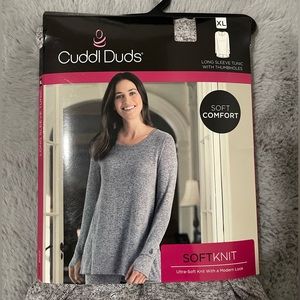 Cuddl Duds Womens Softwear, Long Sleeve, Crew Neck Top, XL